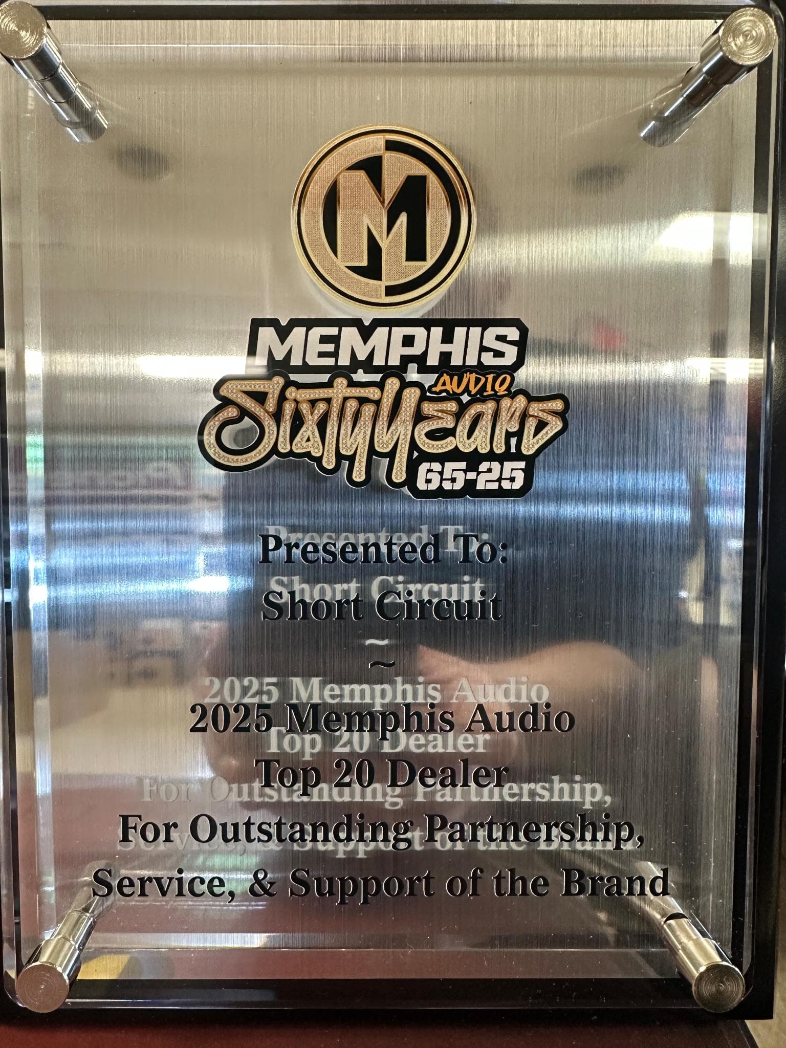 Memphis Audio Top 20 Dealer Award