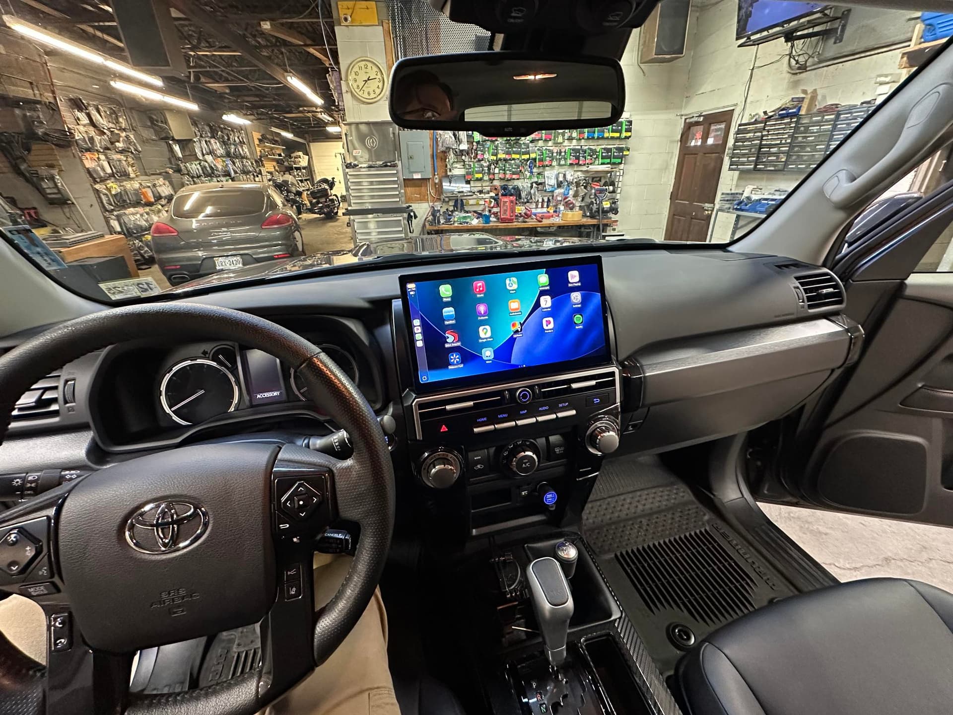 Toyota 4Runner with custom CarPlay head unit installation